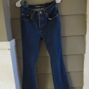 Express Blue Flare Leg Jeans